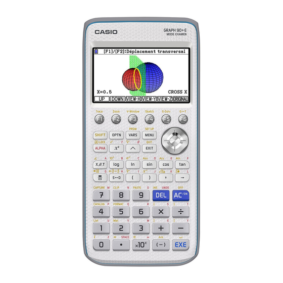 Manuel de L'utilisateur : Calculatrice Casio graph 35 + graph 65