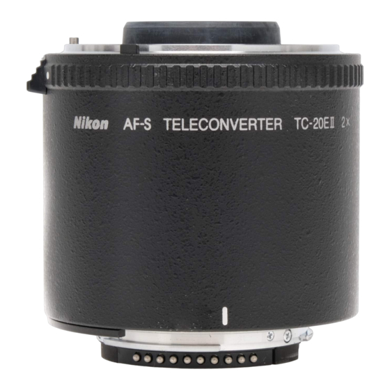 Nikon TC-20E II Manuel De L'utilisateur