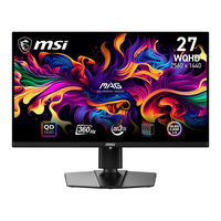 Msi MAG 271QPX QD-OLED Guide D'utilisation