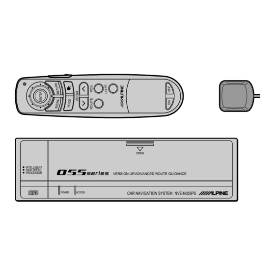 Alpine NVE-N055PS Mode D'emploi