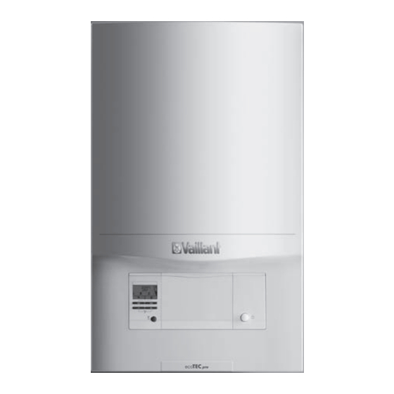 Vaillant ecoTEC pro VC 246/5-3 Notice D'installation Et De Maintenance