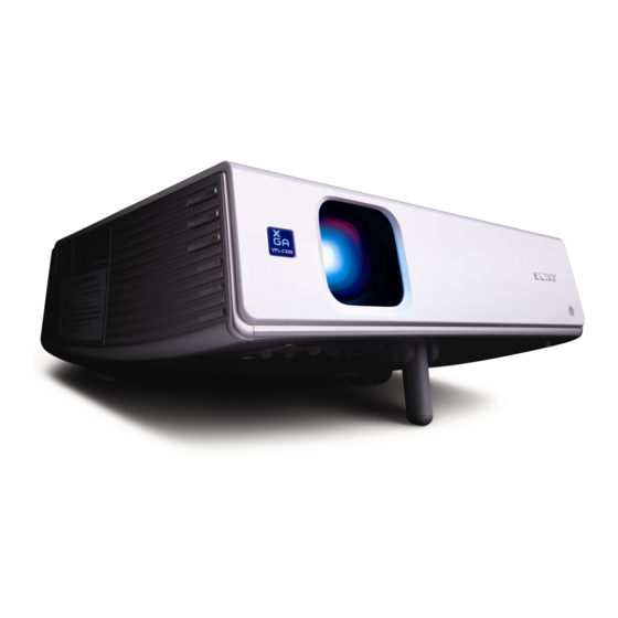 Sony VPL-CX80 Mode D'emploi