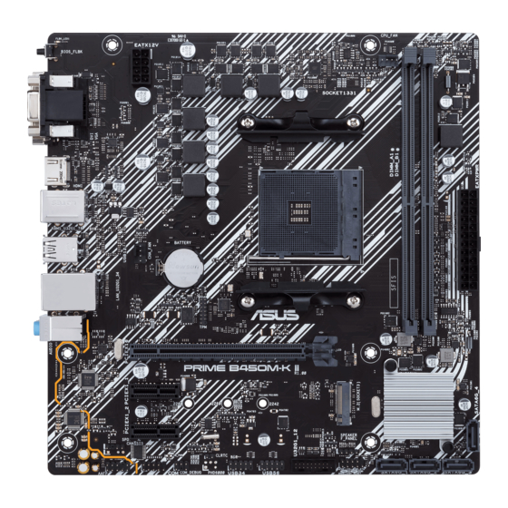 Asus PRIME B450M-K II Manuel De L'utilisateur