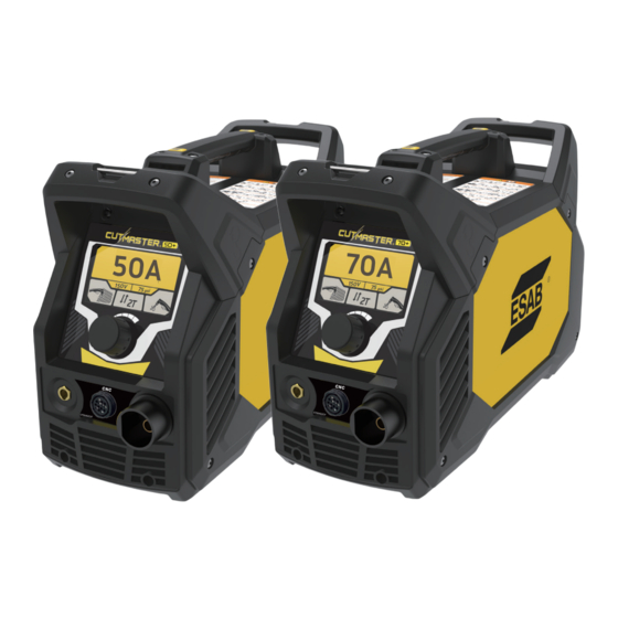 ESAB CUTMASTER 50+ Mode D'emploi