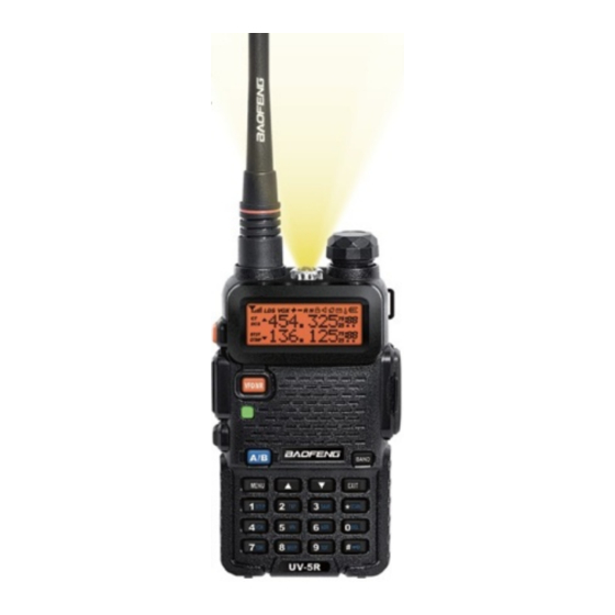 Baofeng UV-5R Mode D'emploi