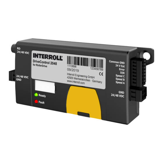 Interroll DriveControl 20 Notice D'utilisation