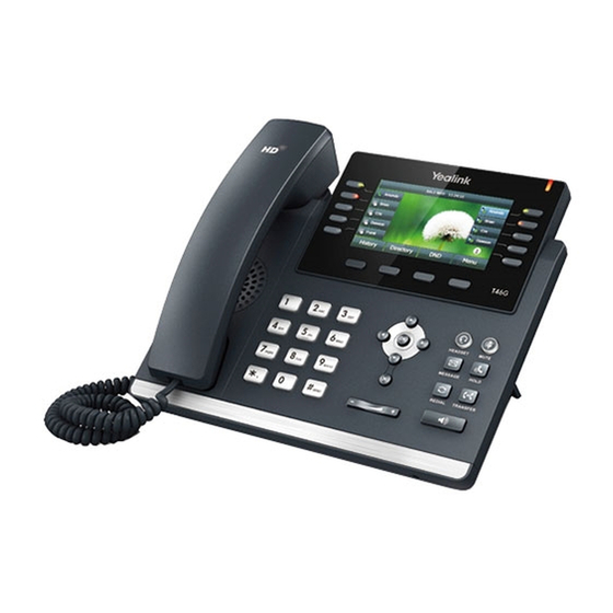 Yealink SIP T46G Guide De Démarrage