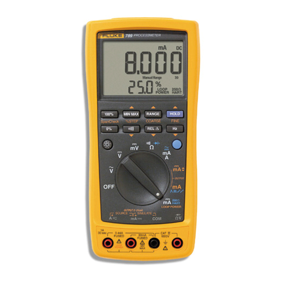 Fluke 789 Mode D'emploi