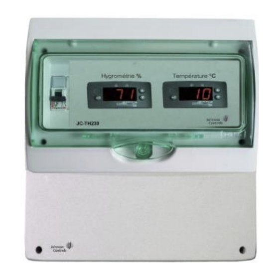 Johnson Controls JC-TH230-12M Notice Technique