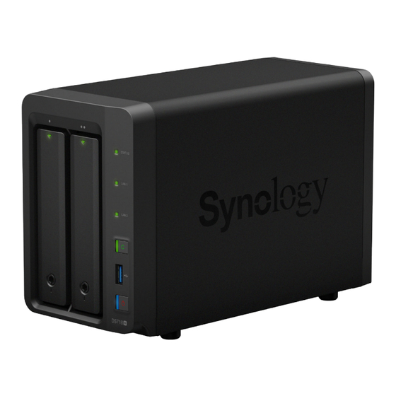 Synology DiskStation DS718+ Guide D'installation