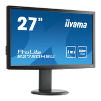 Iiyama ProLite PL2780HD Mode D'emploi