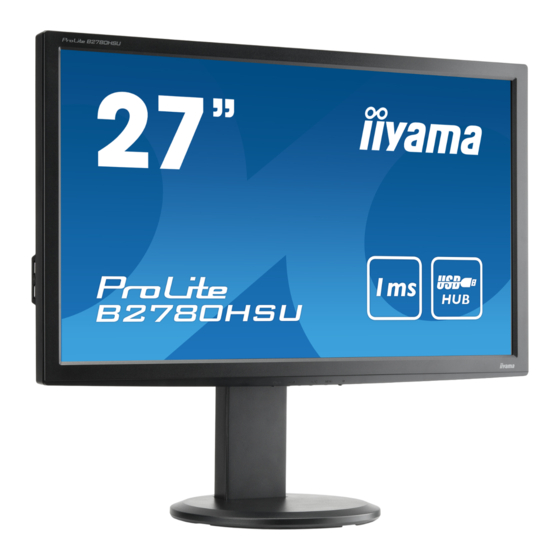 Iiyama ProLite B2780HSU Mode D'emploi