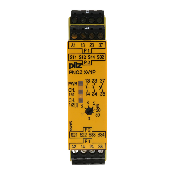 Pilz PNOZ XV1P Mode D'emploi