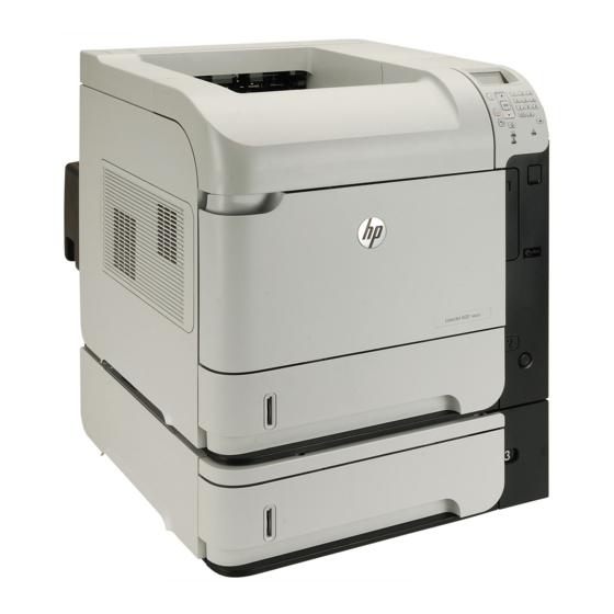 HP LaserJet Enterprise 600 Série Guide D'utilisation