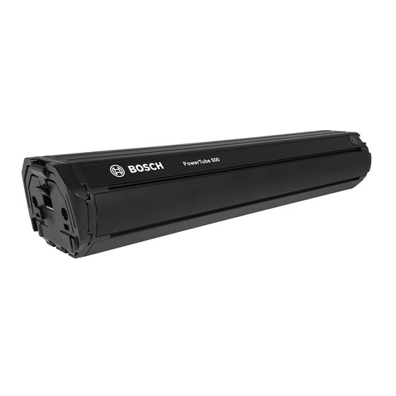 Bosch POWERTUBE 500 Mode D'emploi