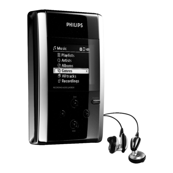 Philips Jukebox HDD100/00 Manuel D'utilisation