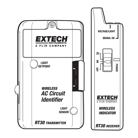 FLIR Extech Instruments RT30 Mode D'emploi