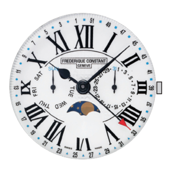 Frederique Constant FC-270 Mode D'emploi