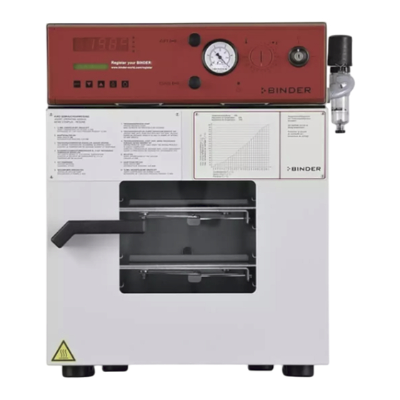 Binder VDL 23 Mode D'emploi