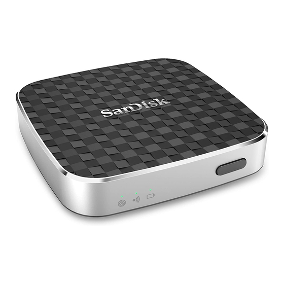 Western Digital SanDisk Connect Mode D'emploi