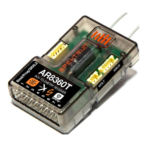 Spektrum AR8360T Mode D'emploi