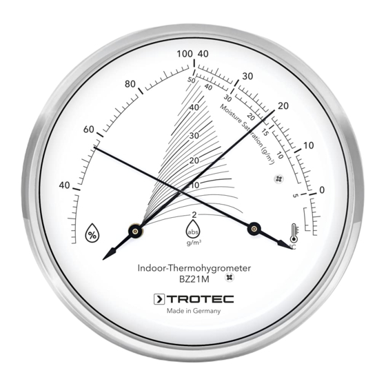 Trotec BZ21M Manuel D'utilisation