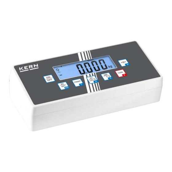 KERN KIB-TM Notice D'utilisation Et D'installation