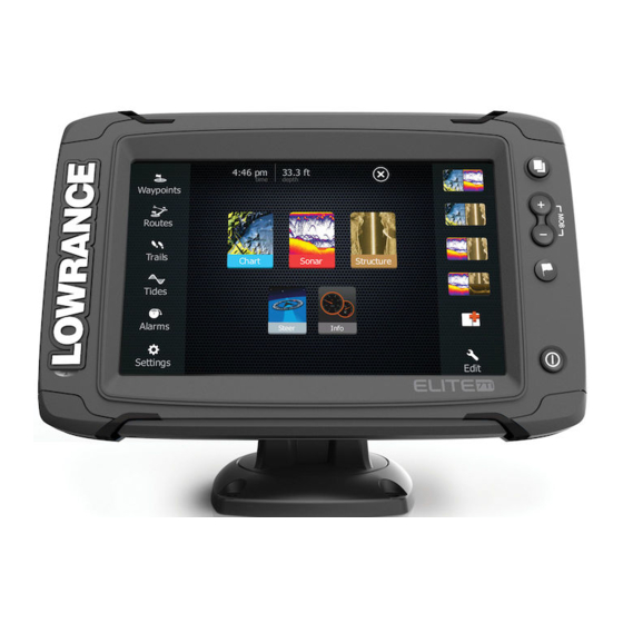 Lowrance ELITE Ti Manuel De L'utilisateur