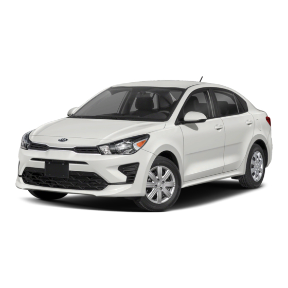 Kia Rio 2021 Mode D'emploi