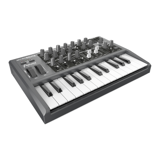 Arturia MICROBRUTE Manuels