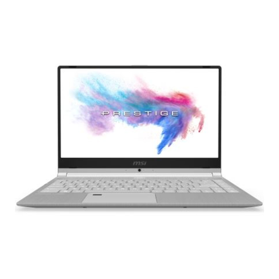 MSI MODERN 14 Manuel D'utilisation