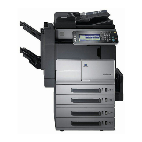 Konica Minolta bizhub 500 Guide De L'utilisateur