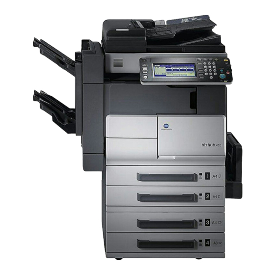 Konica Minolta bizhub 500 Guide De L'utilisateur