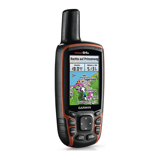 Garmin GPSMAP 64 Manuel D'utilisation