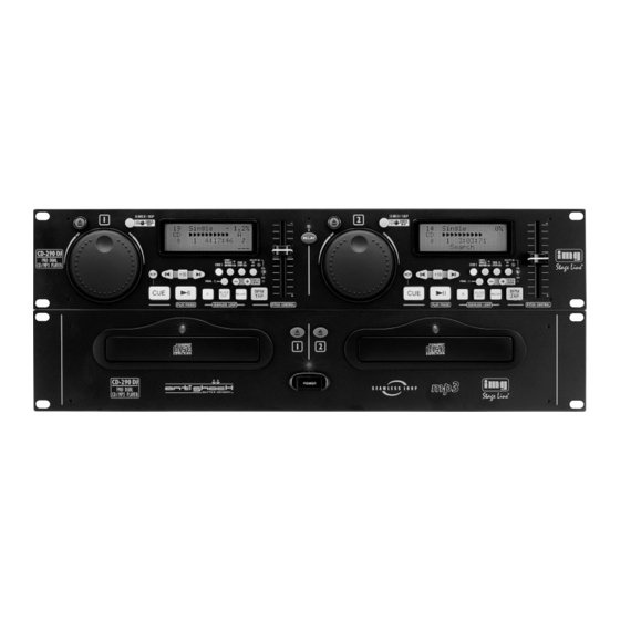 IMG STAGELINE CD-290DJ Mode D'emploi