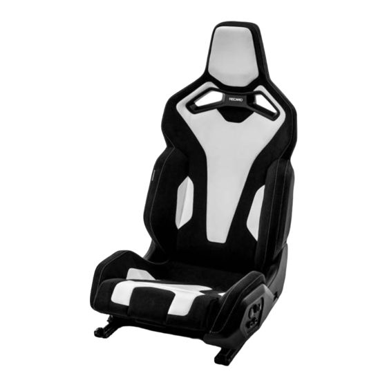 RECARO SPORT Instructions D'utilisation