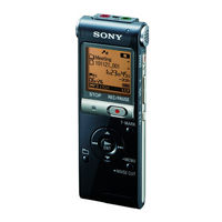 Sony ICD-UX512F Mode D'emploi