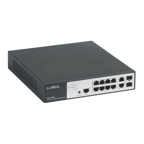 Luxul Legrand XMS - 1208P Guide D'installation Rapide