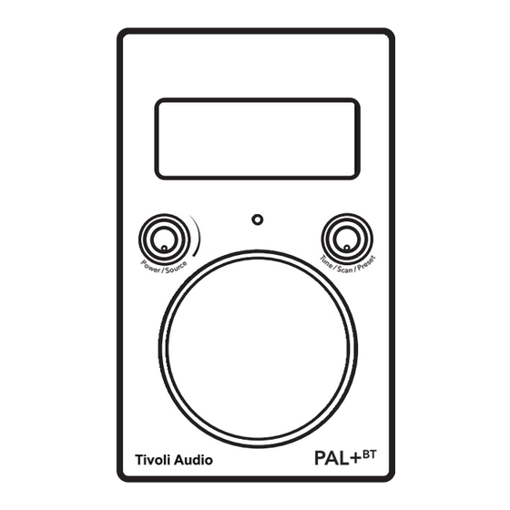 Tivoli Audio PAL + BT Manuel D'utilisation