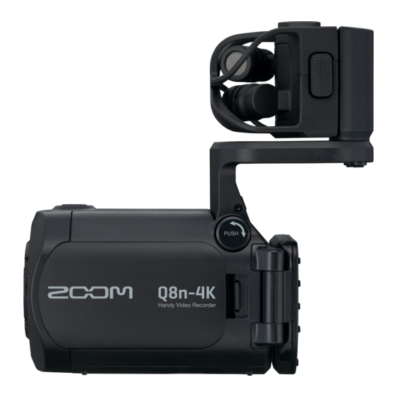 Zoom Q8n-4K Mode D'emploi