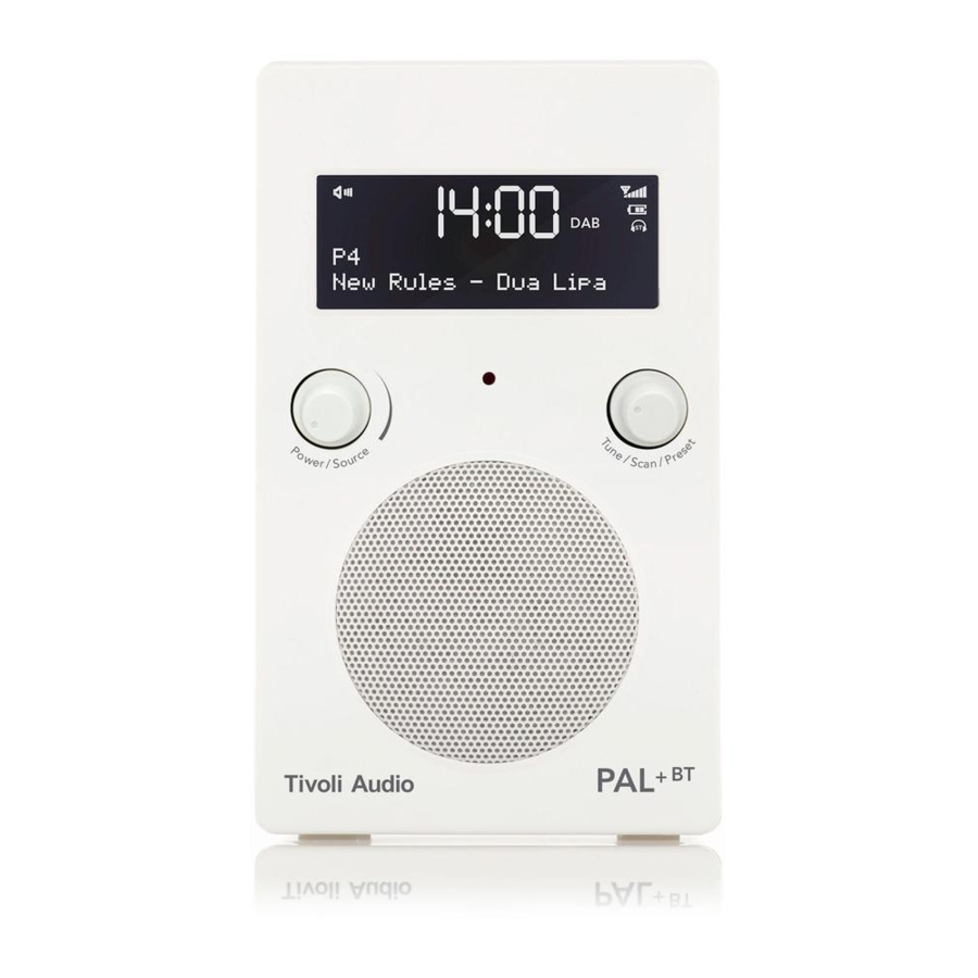 Tivoli Audio PAL+BT Guide De Démarrage Rapide