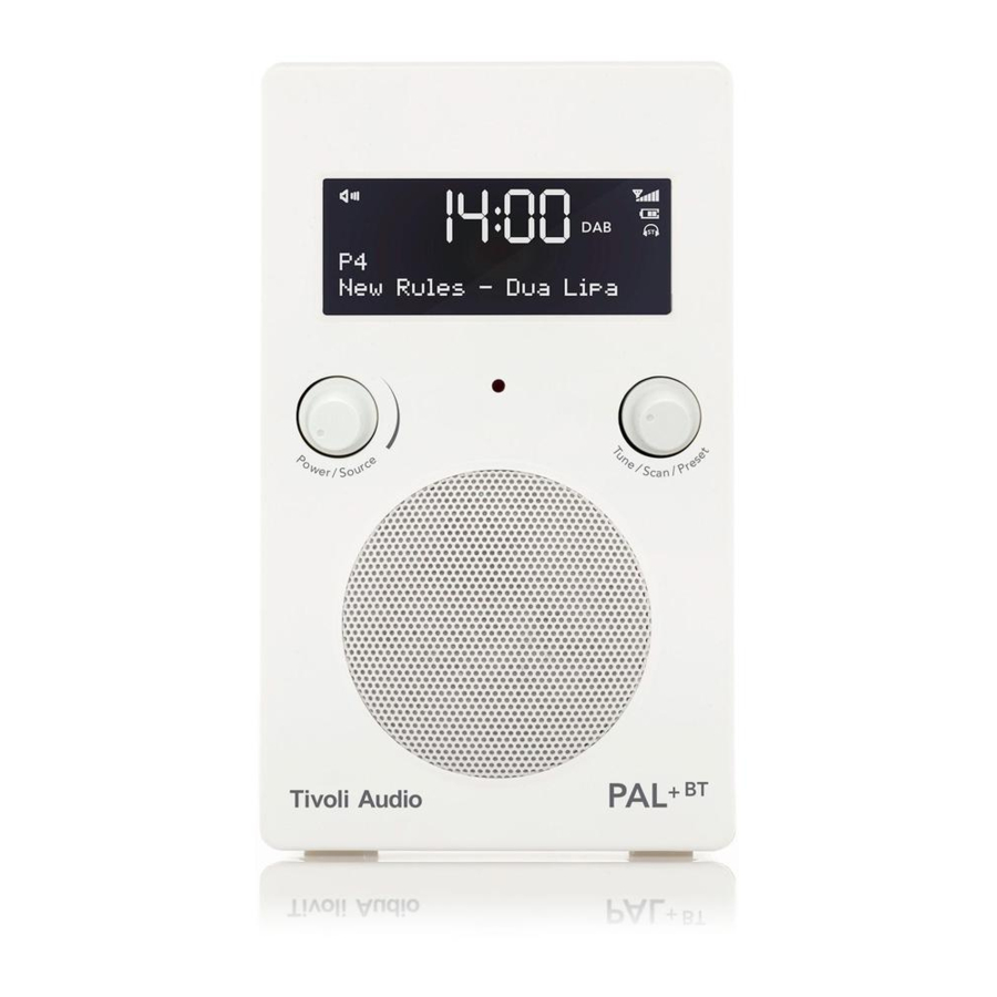 Tivoli Audio PAL+ BT Guide Rapide