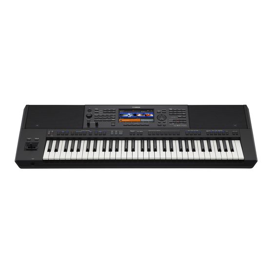 Yamaha PSR-SX700 Manuel De Référence