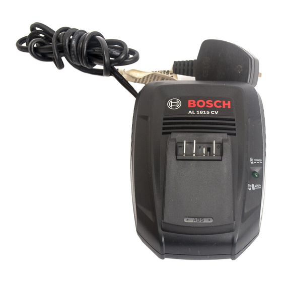 Bosch AL 1815 CV Notice Originale