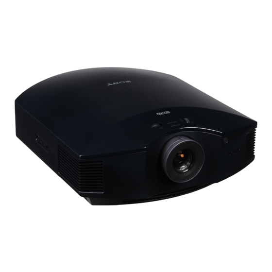Sony VPL-HW30ES Mode D'emploi
