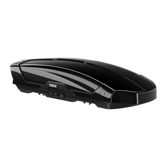 Thule Motion XT 6292 Manuels