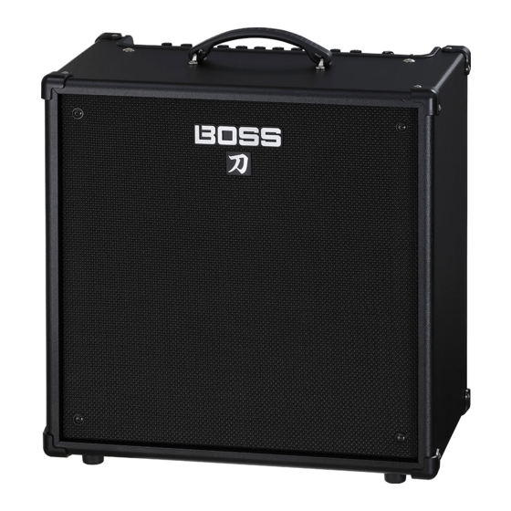 Boss KATANA-110 BASS Mode D'emploi