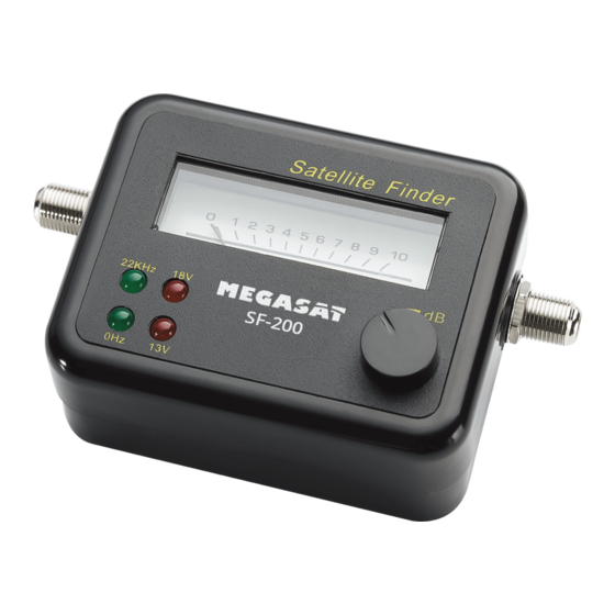 Megasat SF-200 Mode D'emploi
