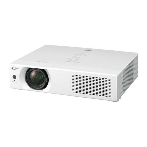 Sanyo PLC-WU3800 Mode D'emploi