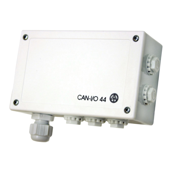 Technische Alternative CAN-I/O 44 Mode D'emploi